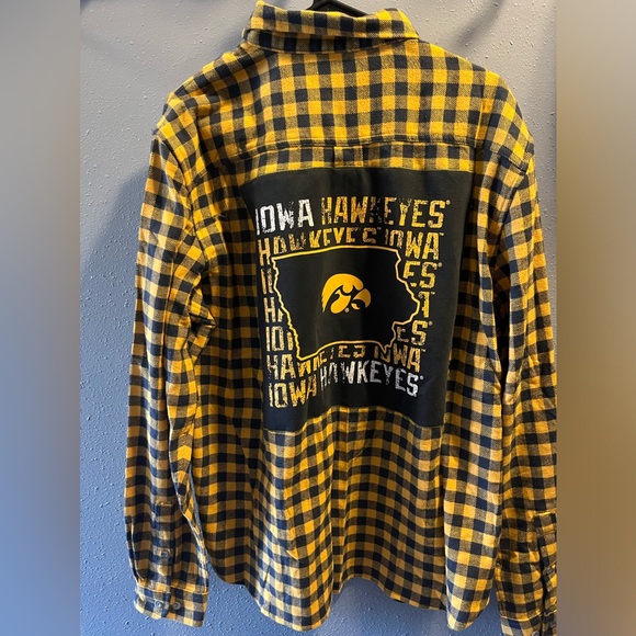 Eddie Bauer Other - Iowa Hawkeyes upcycled flannel shirt